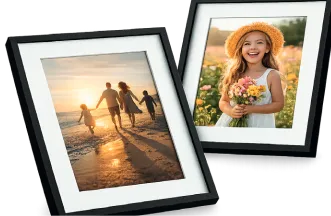 Framed photo print displayed at home